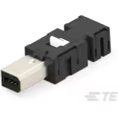 TE Connectivity-2013595-2 接口连接器 Conn D-Sub-RJ-45 Modular Adapter PL/PL 8 POS 1.27mm Solder ST Cable Mount 8 Terminal 1/1 Port Blister