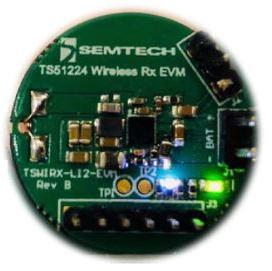 Semtech-TSWIRX-LI2-EVM Energiemanagement, Entwicklungsplatinen und -kits TS51224 Wireless Charging 4.2V Output Evaluation Board