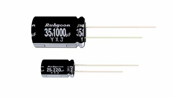 Rubycon Corporation-16YXJ4700M16X25 Capacitor Aluminum Electrolytic Cap Aluminum Lytic 4700uF 16V 20% (16 X 25mm) Radial 7.5mm 2.93A 10000h 105°C Bulk