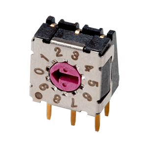 Same Sky (formerly CUI Devices)-RDS-10S-74R-254-D Commutateur DIP Switch DIP N.O./N.C. SP10T 10 Flush Screwdriver 0.1A 42VDC PC Pins 2.54mm Thru-Hole Tube