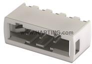 HARTING-14110313010160 Steckverbinderleisten und Leiterplattenbuchsen Conn Shrouded Header (4 Sides) M 3 POS 2.54mm Solder RA Side Entry SMD Reel