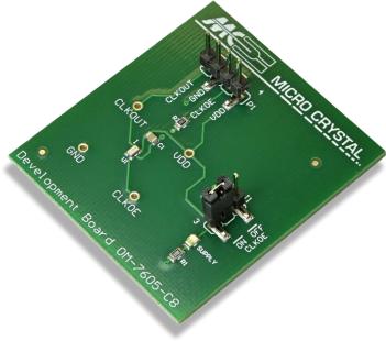 Micro Crystal AG-OM-7605-C8 ON BOARD 32.768K 20PPM TA QC Entwicklungssätze und Werkzeuge 32.768kHz 20ppm Evaluation Board