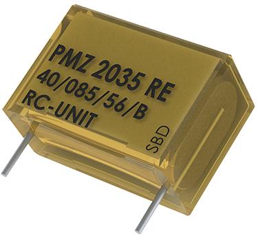 KEMET Corporation-PMZ2035RE6100K150R06 Kondensator, RC-Netzwerke Cap RC Network 0.1uF 440VAC 20% 150 Ohm 30% 0.5 (1/2)W 1R/1C 85°C Bulk