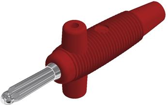 SKS Kontakttechnik-BUELA 300 K RED Steckverbinder, elektronisches Testgerät Conn Banana M 1 POS Solder ST Cable Mount 1 Port