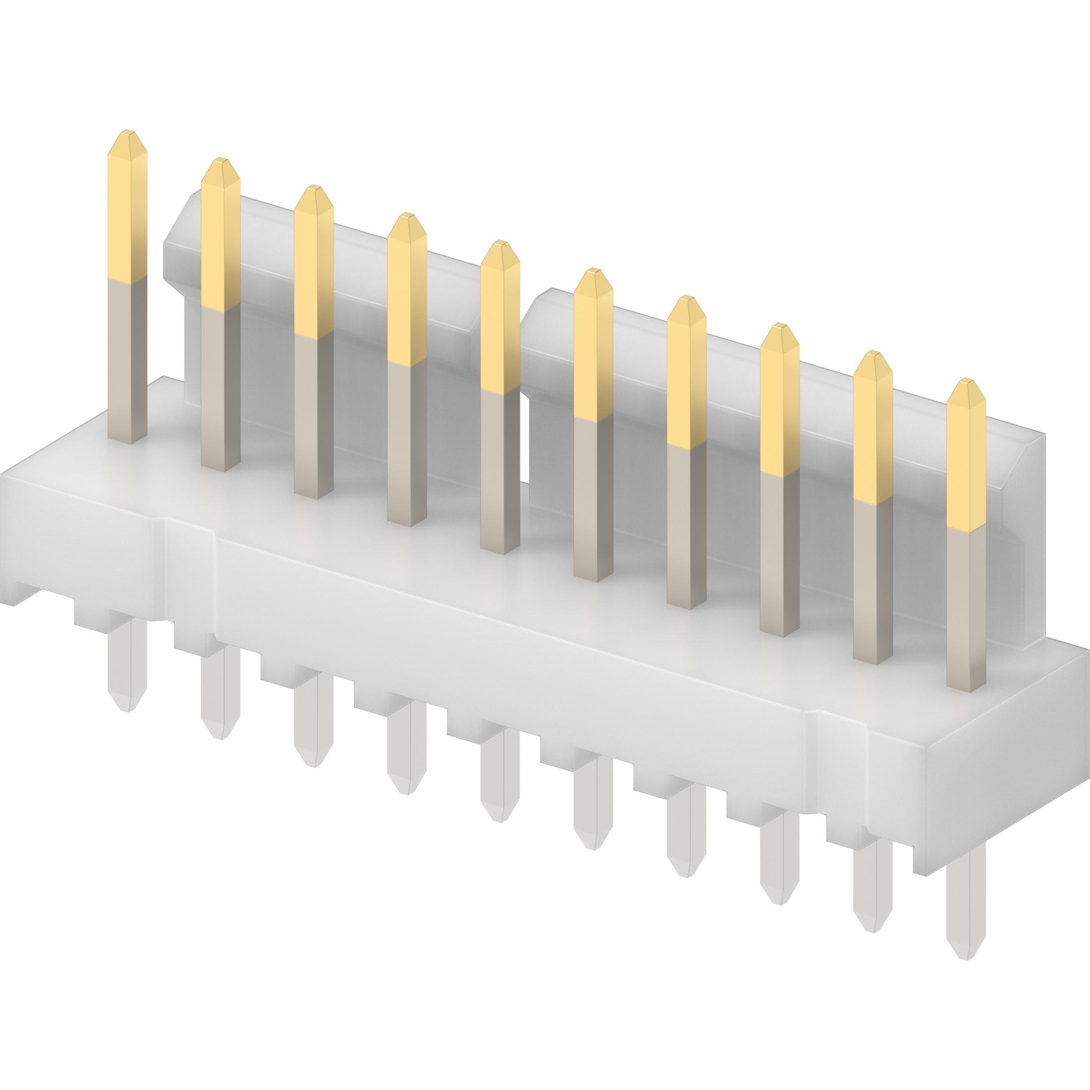Molex-0022112102 Steckverbinderleisten und Leiterplattenbuchsen Conn Wire to Board HDR 10 POS 2.54mm Solder ST Top Entry Thru-Hole KK Bag