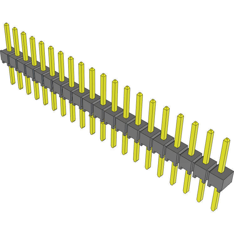 Samtec-TSW-120-08-T-S-LL Steckverbinderleisten und Leiterplattenbuchsen Conn Unshrouded Header HDR 20 POS 2.54mm Solder ST Top Entry Thru-Hole Bulk