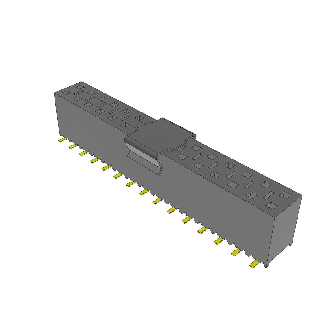 Samtec-SSM-115-L-DV-LC-P-TR Steckverbinderleisten und Leiterplattenbuchsen Conn Socket Strip SKT 30 POS 2.54mm Solder ST Top Entry SMD T/R