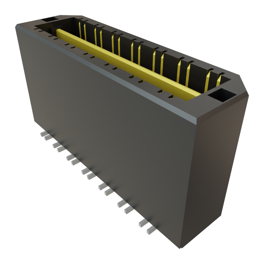 Samtec-QTE-014-03-L-D-DP-A Cabezales del conector y receptáculos PCB Conn High Speed Micro Plane HDR 28 POS 0.8mm Solder ST Top Entry SMD Tray