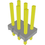 Conn Unshrouded Header HDR 6 POS 2.54mm Solder ST Top Entry Thru-Hole Bulk