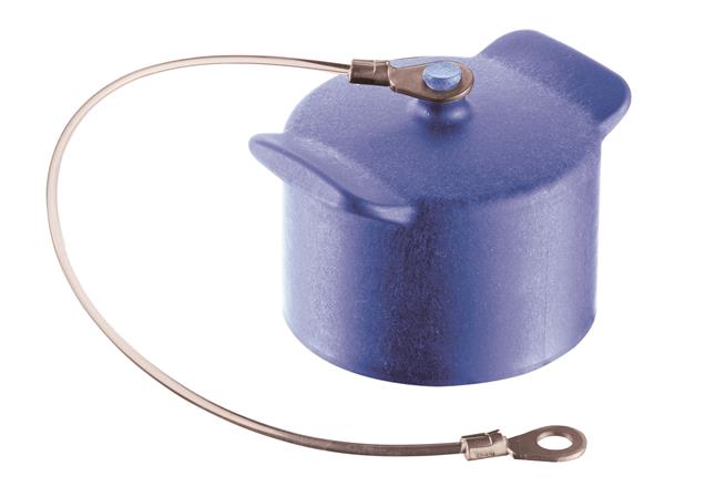 HARTING-09155135401 Steckverbinderzubehör Connector Accessories Protection Cover Straight Polypropylene Blue