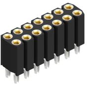 Fischer Elektronik GmbH & Co. KG-BLP 2 14 Connector Headers and PCB Receptacles Conn Socket Strip SKT 14 POS 2.54mm Press Fit ST Top Entry Thru-Hole