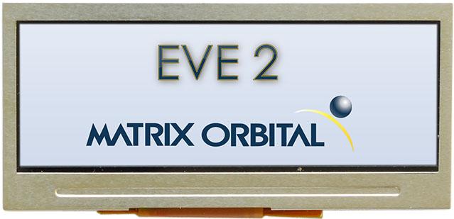 Matrix Orbital-EVE2-29A-BLM-TPN TFT-Module 2.9in TFT 320x102Pixels SPI 400cd/m2 -20°C to 70°C