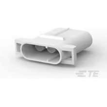 TE Connectivity-1-163037-0 Carcaza de cables discretos de conector Conn Housing PL 3 POS 3.56mm Crimp ST Cable Mount Natural Carton