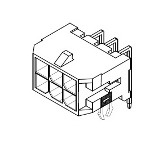 Conn Wire to Board HDR 2 POS Solder ST SMD T/R