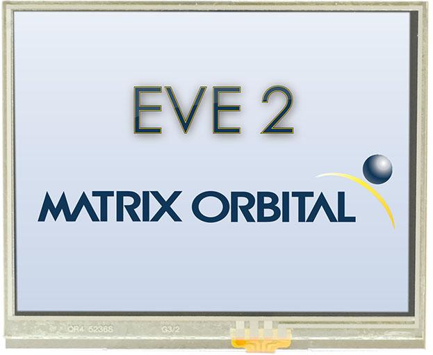 Matrix Orbital-EVE2-35A-BLM-TPR Moduli TFT 3.5in TFT QVGA 320x240Pixels QSPI/SPI 440cd/m2 -20°C to 70°C