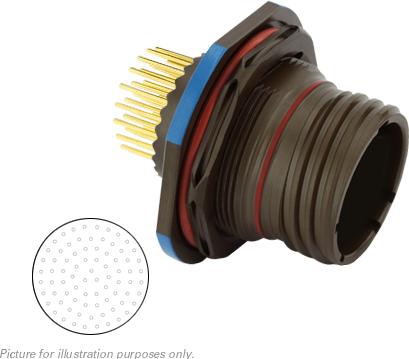 SOURIAU-8D7L21W35PN Steckverbinder, rund Conn Circular PIN 79 POS Solder ST Jam Nut 79 Terminal 1 Port
