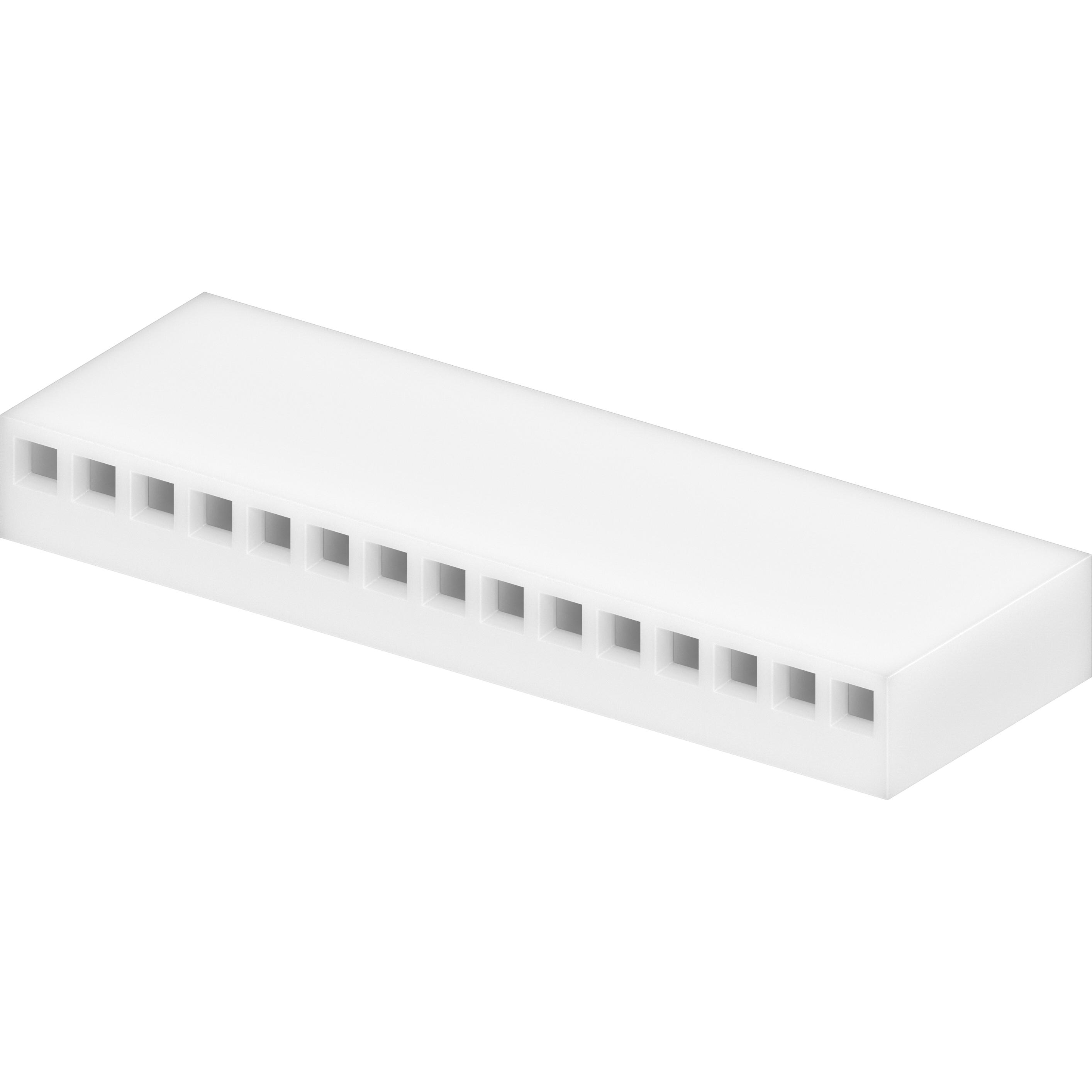 Molex-0022012151 Einzeladersteckverbinder, Gehäuse Conn Housing RCP 15 POS 2.54mm Crimp ST Cable Mount White KK® Bag