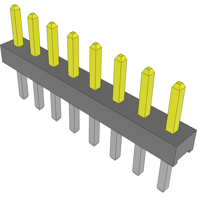 Samtec-TMM-108-01-LM-S Steckverbinderleisten und Leiterplattenbuchsen Conn Unshrouded Header HDR 8 POS 2mm Solder ST Top Entry Thru-Hole Bulk