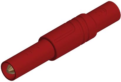 SKS Kontakttechnik-LAS S G RED Steckverbinder, elektronisches Testgerät Conn 4mm Safety Plug M 1 POS Screw ST Cable Mount 1 Port
