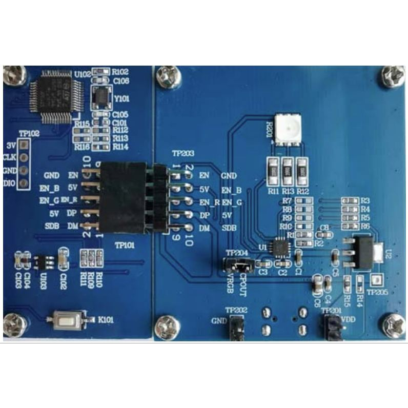 Lumissil Microsystems-IS31FL3198-QFLS4-EB Entwicklungssätze und Werkzeuge IS31FL3198 LED Driver Evaluation Board