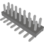 Conn Unshrouded Header HDR 16 POS 2mm Solder ST Top Entry SMD Tube