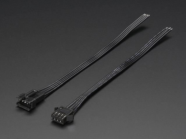 Adafruit Industries-578 Cable Assembly DC Power Cable Assembly 0.15m 22AWG Wire to Board to Wire to Board 4 to 4 POS PL-RCP