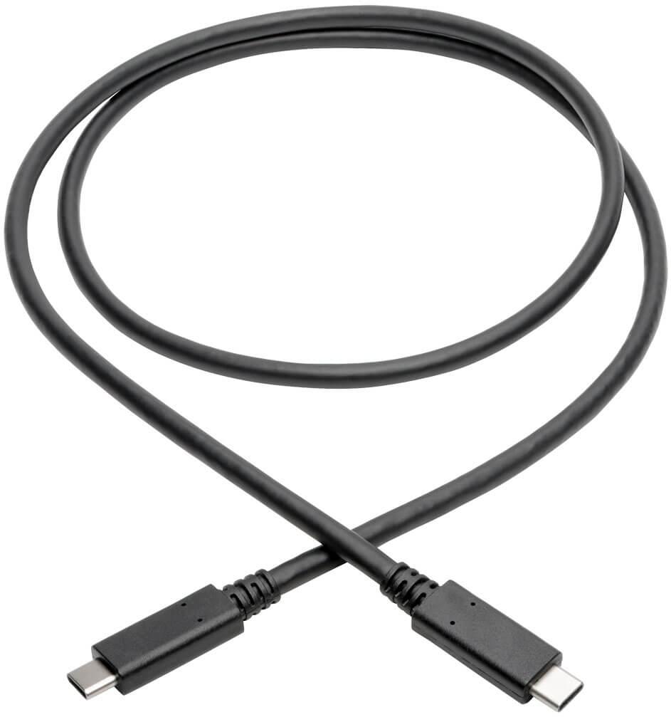 Eaton (formerly TrippLite)-U420-003-G2-5A USB Kabelbaugruppen Cable Assembly USB 0.9m USB Type C to USB Type C 24 to 24 POS M-M USB-C™