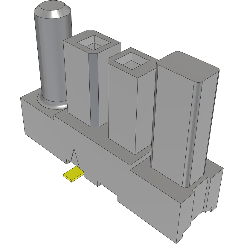 Samtec-IPBS-102-02-T-S-GP Steckverbinderleisten und Leiterplattenbuchsen Conn Isolated Power Socket SKT 2Power POS 4.19mm Solder ST Top Entry SMD Power Mate® Tube