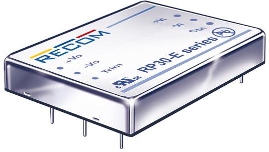 RECOM Power-RP30-243.3SE DC/DC-Wandler und Spannungsreglermodul Module DC-DC 24VIN 1-OUT 3.3V 6A 30W 6-Pin Tube