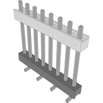Conn Board Stacker HDR 8 POS 2.54mm Solder ST Top Entry SMD Tube