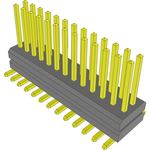 Conn Board Stacker HDR 26 POS 1mm Solder ST Top Entry SMD FLEX STACK Tube