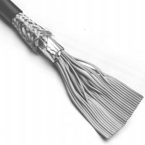 3M-3659/26 (100) Kabel, Flach Round Flat Cable Foil/Braid Polyvinyl Chloride 26Conductors 28AWG 9.4mm 300V Black 30.48m Roll