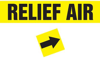 Panduit-PPMA46BYD Beschriftungen Labels Duct Marker Dura-Polyester Vinyl Black/Yellow 304.8x63.5mm