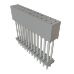 Conn Elevated Socket SKT 24 POS 2mm Solder ST Top Entry Thru-Hole Layer