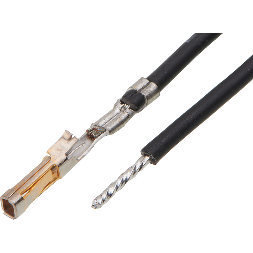 Molex-2196811213 Montajes de cables, otros Cable Assembly UL 11028 Hook-Up 0.225m 26AWG Crimp Terminal 1 POS F Crimp SL Bag