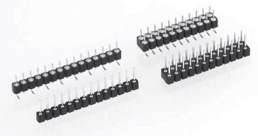 PRECI-DIP SA-350-80-106-00-106191 Connector Headers and PCB Receptacles Conn Unshrouded Header HDR 6 POS 2.54mm Solder ST Top Entry SMD