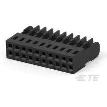 TE Connectivity-102394-8 Connector Discrete Wire Housing Conn Housing RCP 20 POS 2.54mm Crimp ST Cable Mount Black Tray