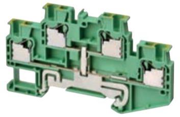 Omron-XW5G-P2.5-1.1-2 Steckverbinder, Klemmenblöcke Conn Ground Terminal Block F 4 POS Screw DIN Rail