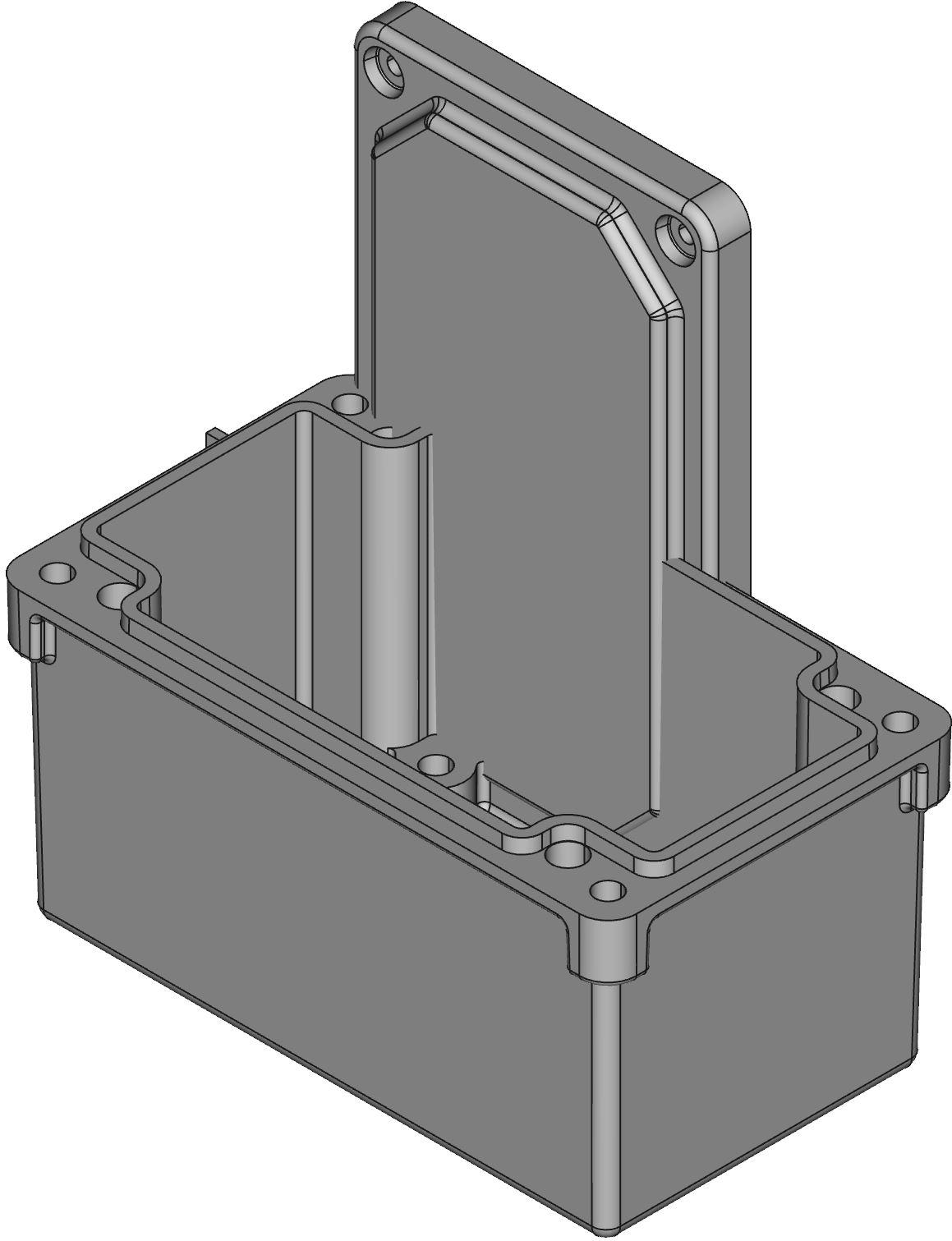 Hammond Manufacturing-PJ744 Kästen, Gehäuse und Gestelle Gray Fiberglass Polyester Wall Mount Pushbutton Enclosure