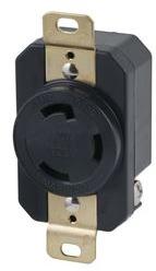 Marinco-305R Steckverbinder Conn Power RCP 2Power/1Ground POS Screw ST Panel Mount 3 Terminal 1 Port