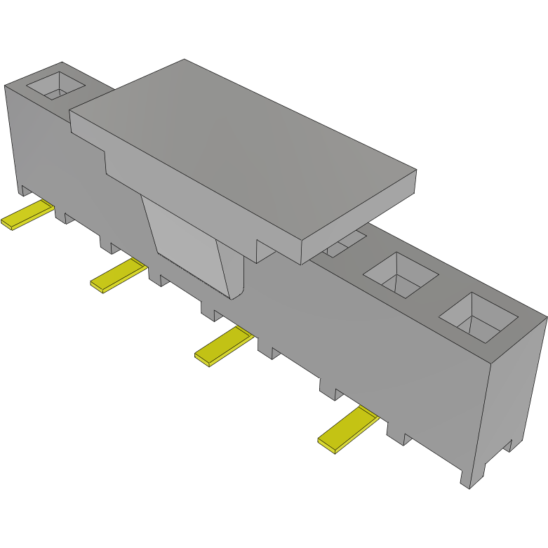 Samtec-SMM-108-02-S-S-P-TR Steckverbinderleisten und Leiterplattenbuchsen Conn Socket Strip SKT 8 POS 2mm Solder ST Top Entry SMD TIGER EYE™ T/R
