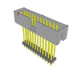 Conn Elevated Shrouded Header HDR 24 POS 2.54mm Solder ST Thru-Hole Bulk