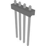 Conn Unshrouded Header HDR 4 POS 2mm Solder ST Top Entry Thru-Hole Bulk