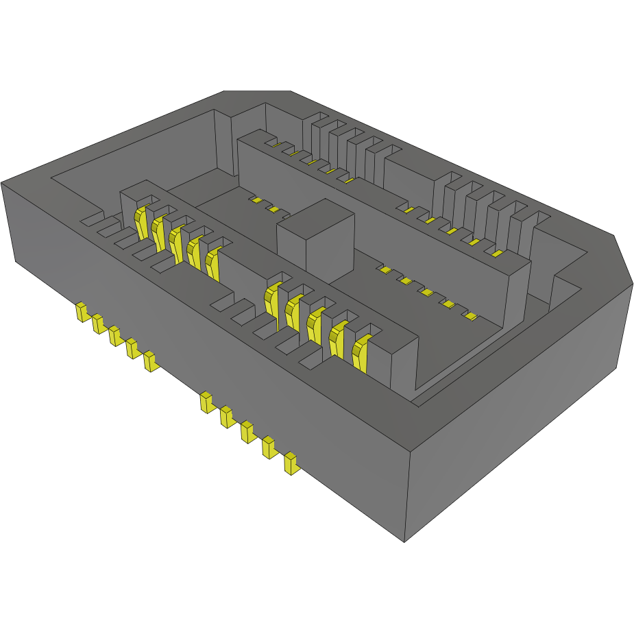 Samtec-LSH-010-01-G-D-A Piastre connettori e prese PCB Conn Low Profile Socket Strip SKT 20 POS 0.5mm Solder ST SMD Tube