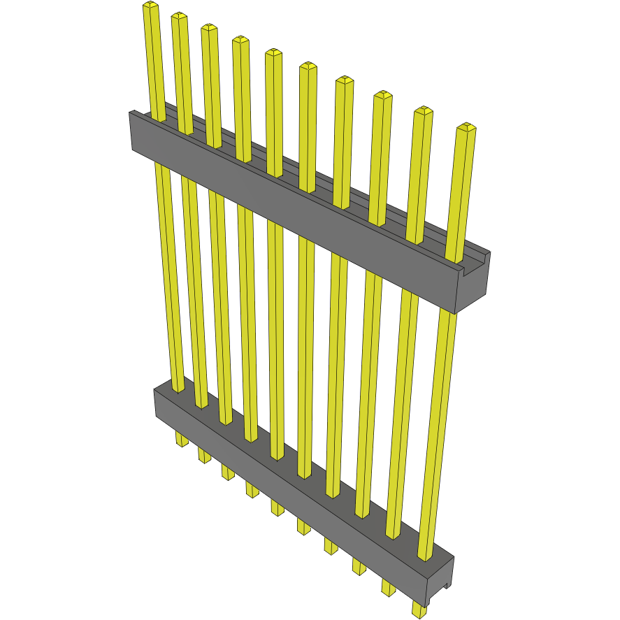 Samtec-DW-10-19-S-S-950 Steckverbinderleisten und Leiterplattenbuchsen Conn Board Stacker HDR 10 POS 2.54mm Solder ST Top Entry Thru-Hole Bulk