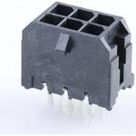Conn Wire to Board HDR 6Power POS 3mm Solder ST Top Entry Thru-Hole Micro-Fit 3.0 Tray