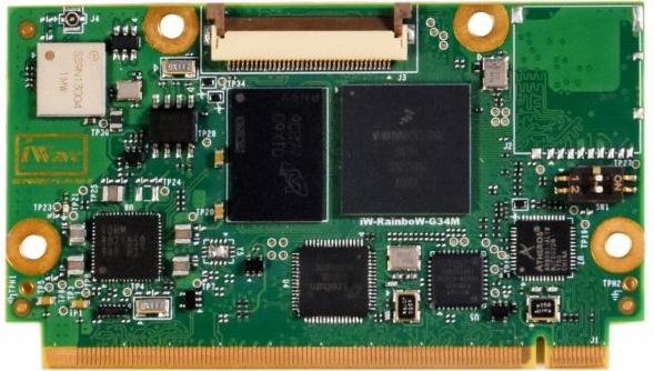iWave Systems-IW-G34M-Q704-4L001G-E008G-BIC System on Modules - SOM uQseven SOM with i.MX8 Processor 8GB RAM