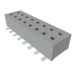 Conn Socket Strip SKT 16 POS 1.27mm Solder ST Top Entry SMD TIGER CLAW™ Tube