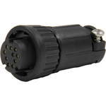 Conn Circular SKT 10 POS Solder Cup ST Cable Mount 10 Terminal 1 Port Bulk