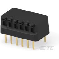 TE Connectivity-1-435802-7 Switch DIP Switch DIP OFF ON SPST 6 Piano 0.1A 24VDC PC Pins 2.54mm Thru-Hole Package
